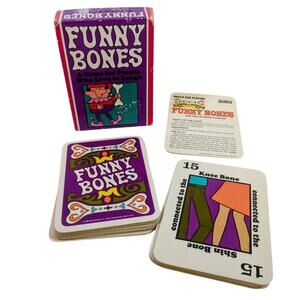 Funny Bones Parker Brothers Card Game 2+ Couples Vintage 1968 Retro Complete